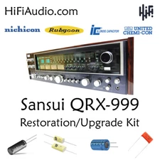Sansui QRX-999 capacitor rebuild restoration recap kit repair filter set