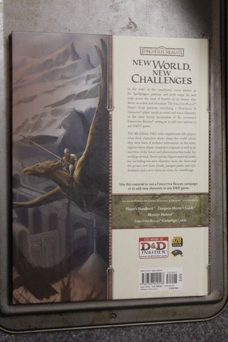 Forgotten Realms Player's Guide supplement D&D Dungeons & Dragons 4th hard back - Picture 2 of 2