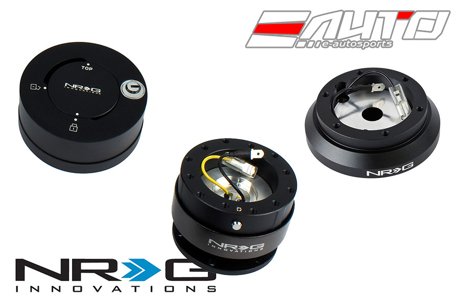 NRG Steering Wheel Short Hub SRK-100H + Black Gen2 Quick Release +