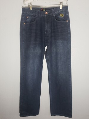 Phat Farm Classics Sz 32/34 Blue Dark Wash Men Jeans