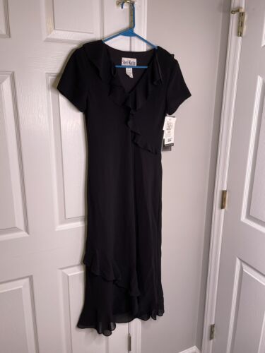 NWT Vintage Sheri Martin New York Black Dress Made in USA Sz. 6P - Picture 1 of 5