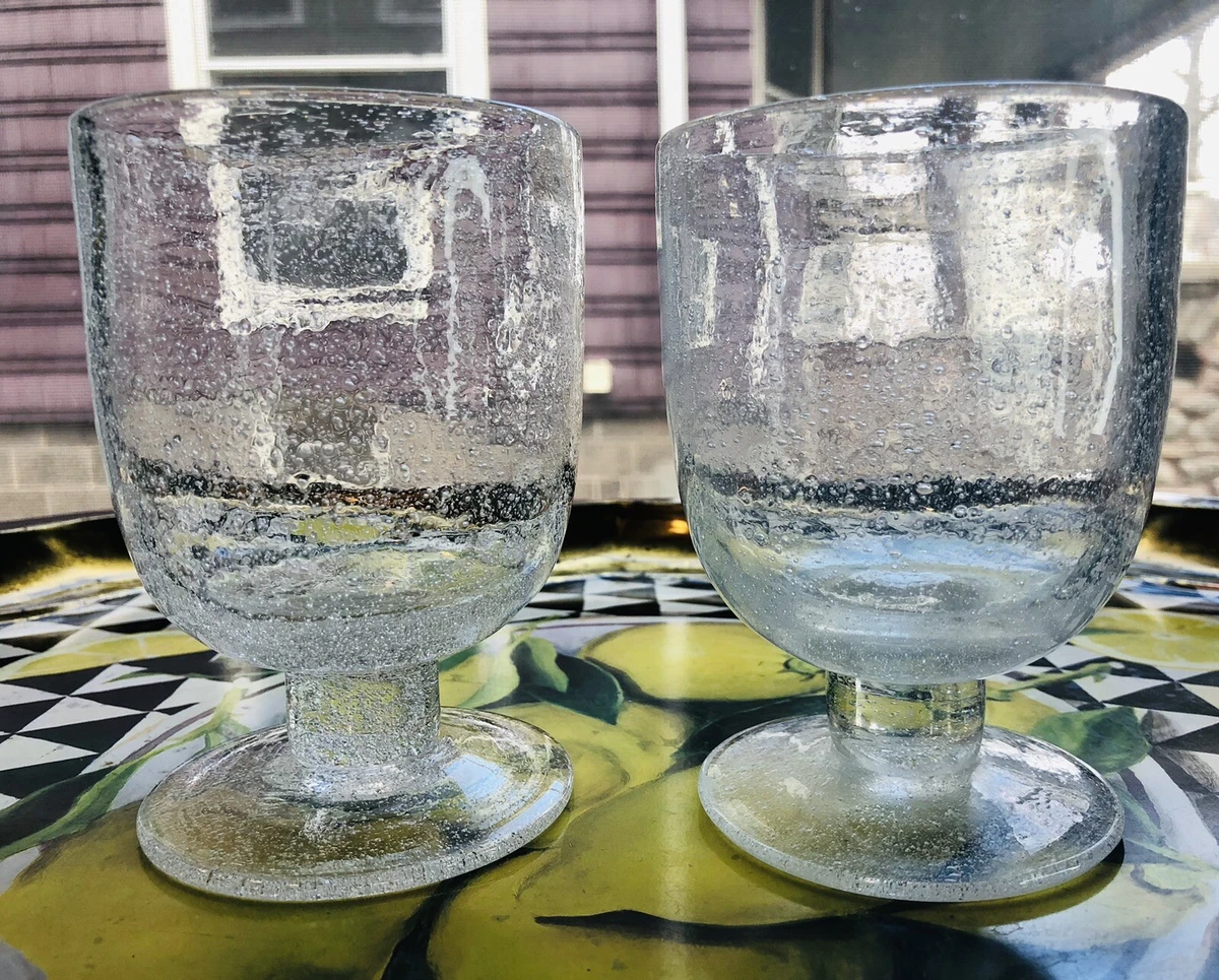 Bubble on sale glass goblets