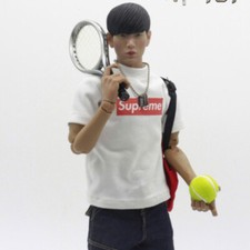 2PC 1/6 Scale Dollhouse Miniatures Accessories Tennis Racket Sport Kit Decor