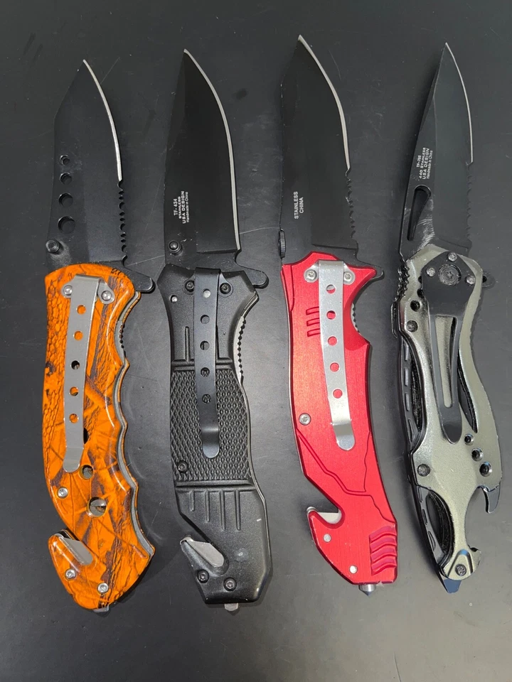 MTECH USA Tac-Force MT-A705BL Cuchillo Plegable Táctico Asistido por Resorte NTSA Lote Foto 2 de 2