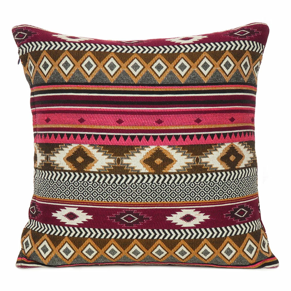 Stripe Pillowcase Cushion Case Knitted Home Decoration Cotton Cushion Cover Gift - Image 2 of 4