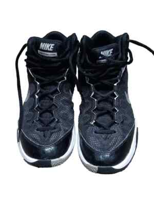 NIKE Zoom Without a Doubt Basketball Shoes Black/White Boys Size 8