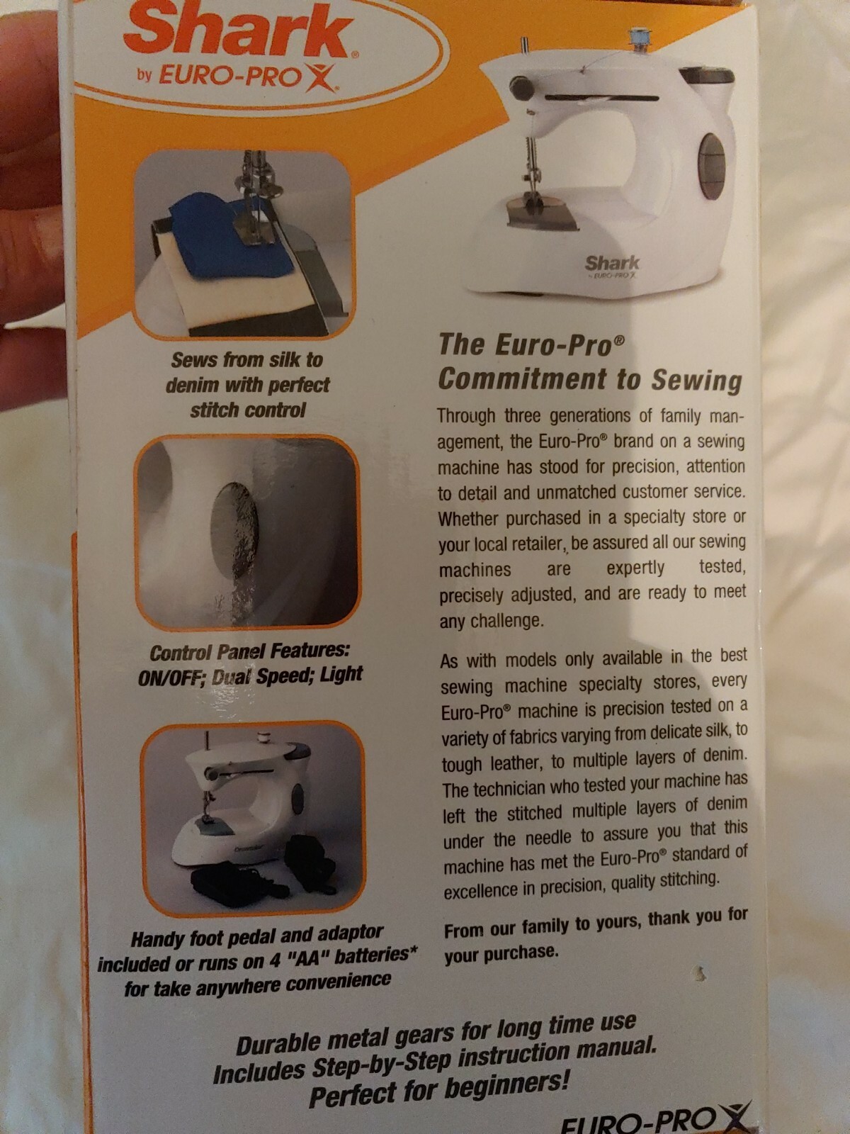 Shark Euro Pro X 998a Portable Sewing Machine Sew For Sale Online Ebay