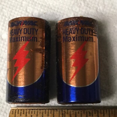 2 vintage ray o vac heavy duty maximum batteries size c