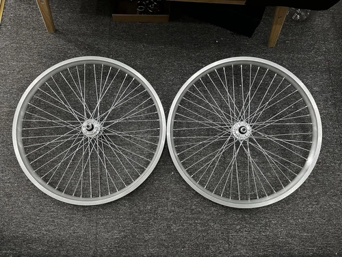 CDH 26" x 2.35-3.5 Tire Spoke Wheelset 48x12G, Double Layer Alum Bike Wheel Set - Picture 7 of 9