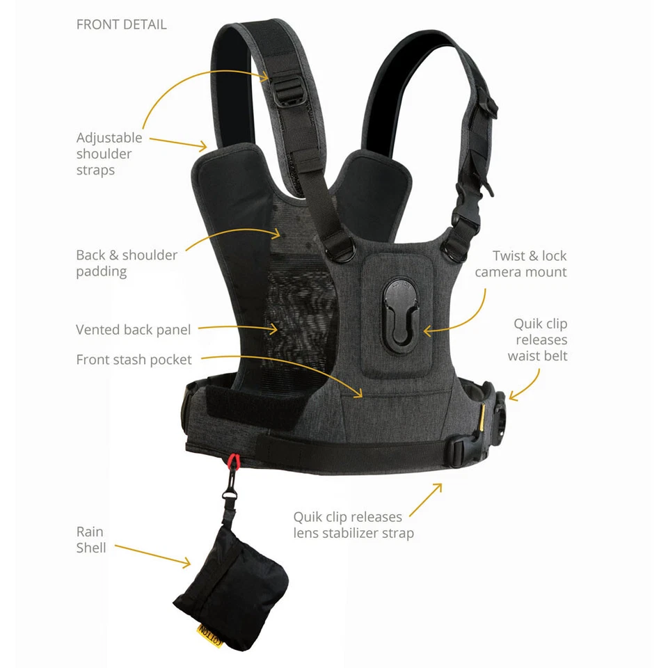 Cotton Carrier CCS G3 1 Camera Harness~686GRAY - Image 2 of 4