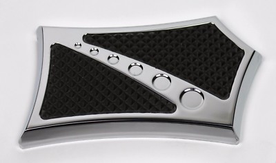 CHROME-E-O BRAKE PEDAL, CHROME with Rubber Inserts HARLEY TOURING BAGGER
