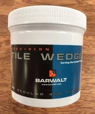 Barwalt 12370 Regular Tile Flooring Wedges 450 Pieces Per Jar