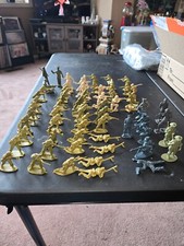 Vintage Lot of Mixed Maker German WWII Figures Lot of 68 54mm 1/32 Scale