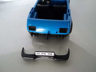 Playmobil Vintage 3210 - Voiture Bleue, Valises, Personnage - City Life 1977