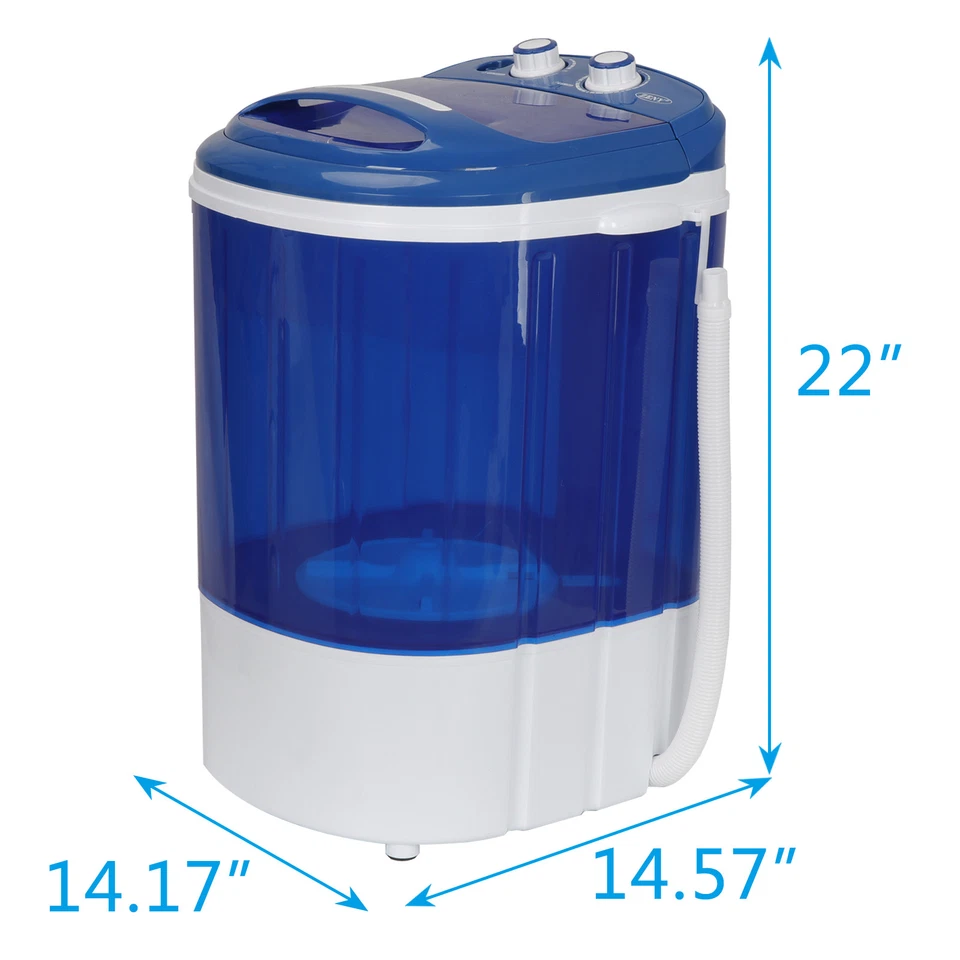ECO Compact Mini Washing Machine 9lbs Portable Single Tub Washer Space Saving - Image 2 of 4