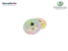 TERRAFIRMA performance brake discs drilled + grooved sdb000624cdg Fits D4 