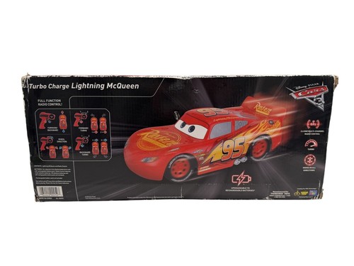 Disney Pixar Cars 3 Turbo Charge Lightning McQueen Radio Control Sealed Neu Spielzeug - Bild 6 von 7