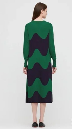 MARIMEKKO MERINO BLEND A LINE DRESS - SIZE L - Picture 2 of 9
