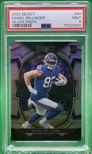 2022 Panini Select Daniel Bellinger RC Rookie Concourse SILVER Prizm PSA 9