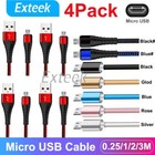 4X Micro USB Cable Charging Charger Cord 1M 2M 3M For Android Samsung Galaxy HTC