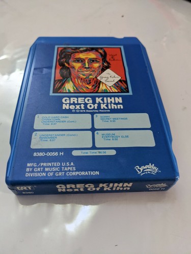 Greg Kihn Next of Kihn 8 Track Tape 1978 Beserkly Record - Picture 3 of 4