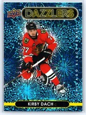 2021-22 UPPER DECK SERIES 2 DAZZLERS BLUE #DZ-60 KIRBY DACH Chicago Blackhawks