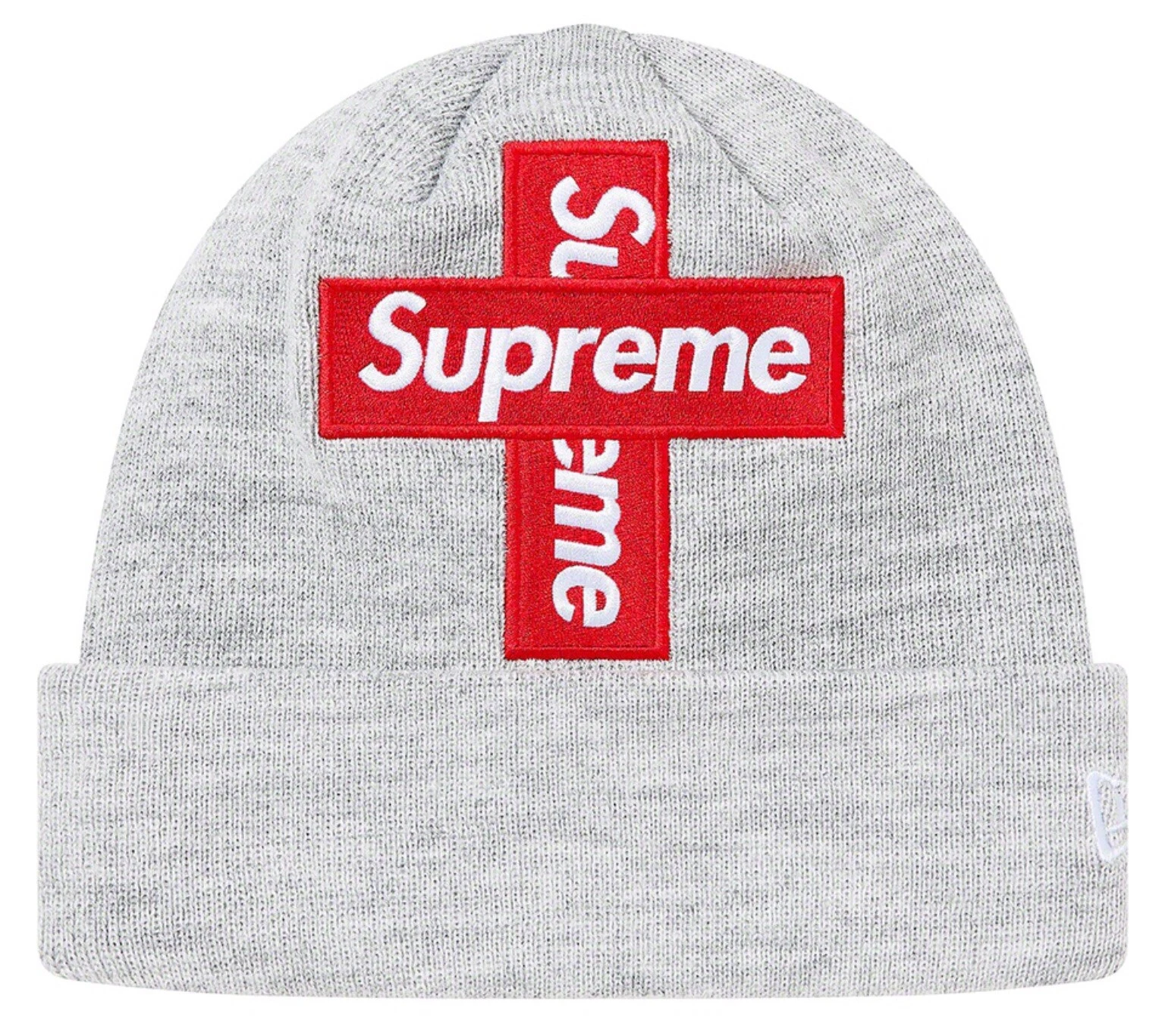 Supreme FW20BN14 New Era Cross Box Logo Beanie   Grey   Authentic  Ready To Ship