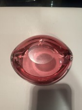 Murano Cranberry Ashtray/ Art Glass