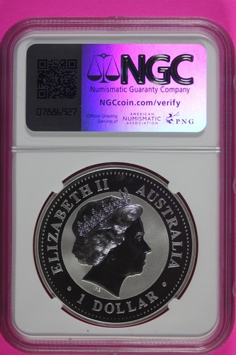 2000 MS 70 Year Of The Dragon Australia Lunar NGC Certified Authentic Slab 893 - Picture 2 of 4
