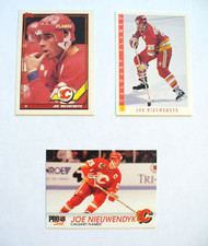 NHL - Joe Nieuwendyk Cards (Lot of 3) - 1991, 1992 & 1993 - NEAR MINT