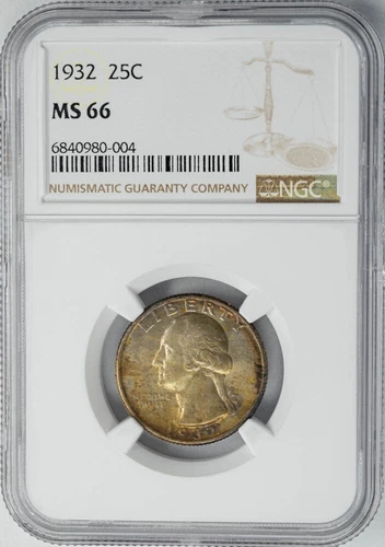 1932 Washington Quarter 25c MS66 NGC 949789-8