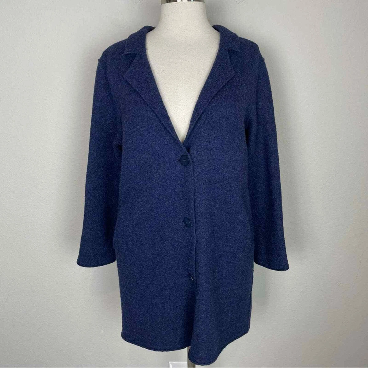 Eileen fisher deals blue coat