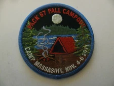 BSA Boy Scout  2011 Camp Massasoit  Plymouth MA  Patch NOS New Stk Free Shipping