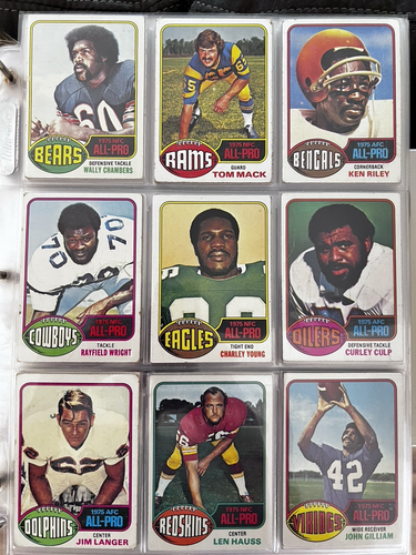1976 Topps Football Near Complete Set 393/528! OJ, Ham, Bradshaw, Swann+Staubach - Picture 5 of 11