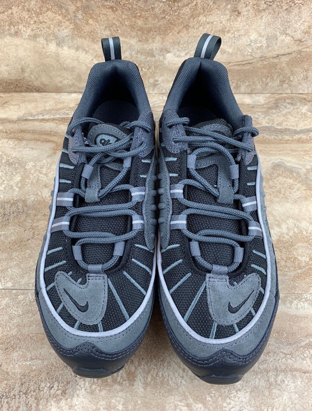 Educación corto Fuera de borda Nike Air Max 98 SE Men's Shoes Black Anthracite Grey Dark Grey | eBay
