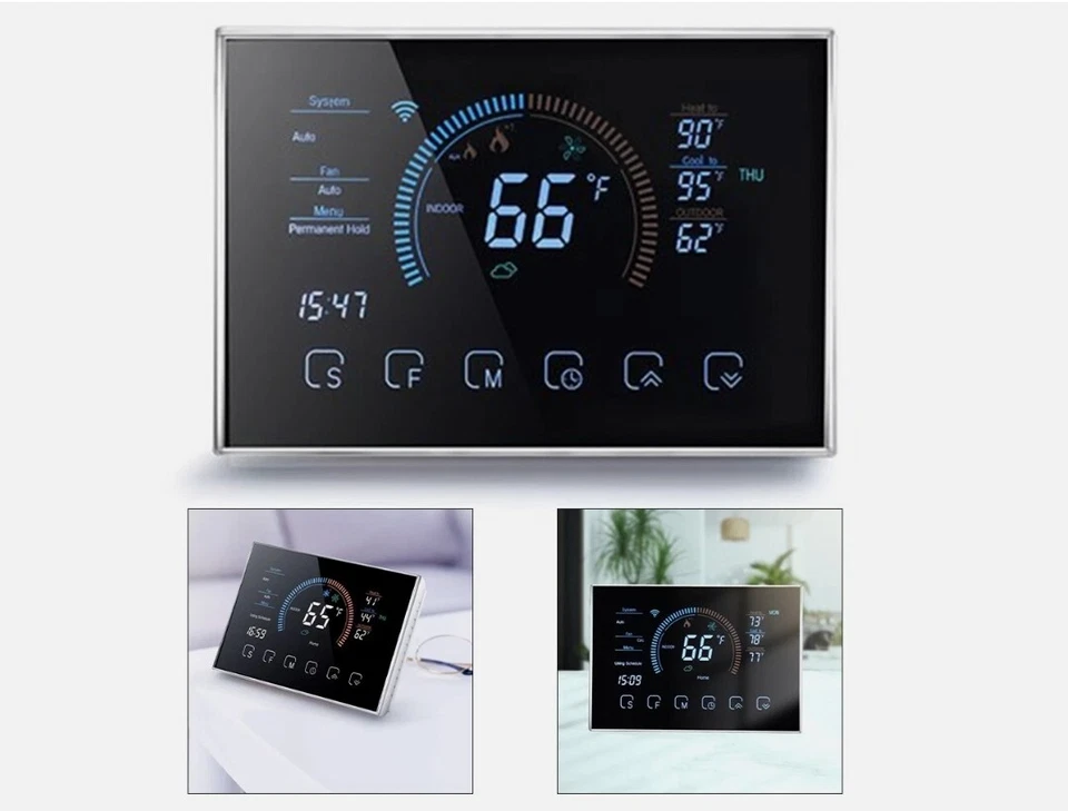 Smart Home Thermostat with WiFi for Efficient Temperature Control, Programmable - Image 2 of 4