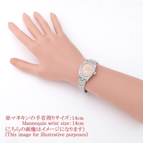 ROLEX Oyster perpetual 76080 rosa 369 barra blanca número A segunda mano mujeres - Imagen 6 de 10