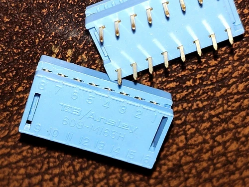 4 ea T&B ANSLEY 609-M165H IDC Male Ribbon Cable Connector 16 Pin **NOT CHINESE**