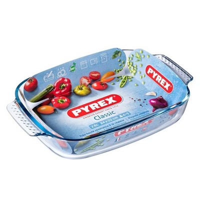 Pyrex Bräter 35 x 23 cm 2,6 l Glasform Backen Braten Backen Classic Rechteckig