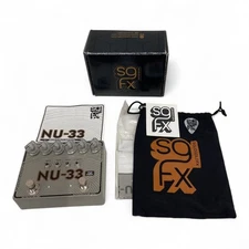 SolidGoldFX NU-33 LO-FI record modulator pedal Vibrato 1413 Tested & Works