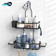 Hanging Shower Caddy Bathroom Organizer: Rustproof Shower Shelf Racks
