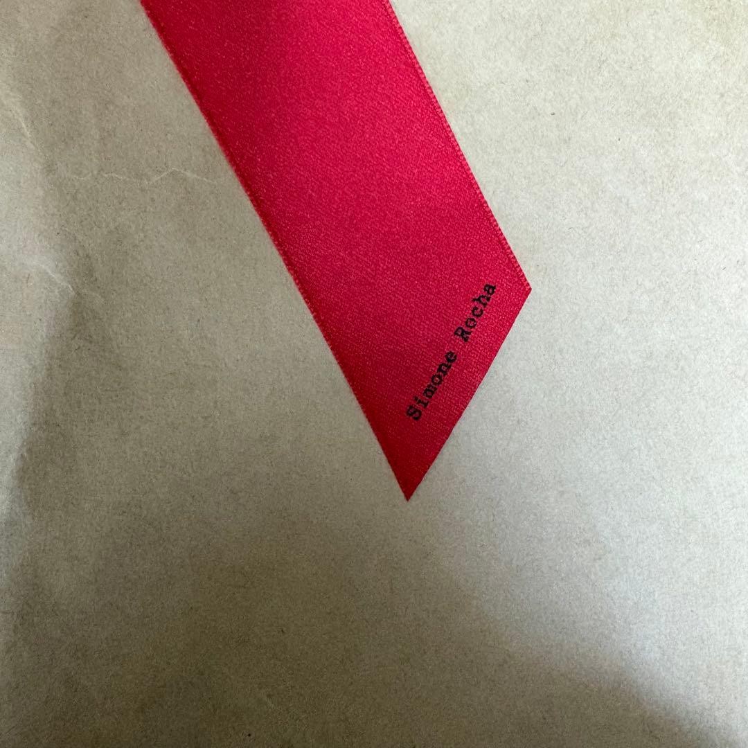 Simone Rocha H&M Red Ribbon Barrette Hair Accessory Used thumbnail 3