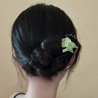 Vintage Ornate Elegant 6 PCS Traditional Floral Hair Fork Set Women Updo Wedding