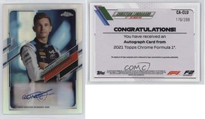 2021 Topps Chrome Formula 1 Auto /398 Christian Lundgaard #CA-CLU Auto