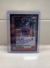 2025 Topps Chrome Update RA-MB Moises Ballesteros RC On Card Auto Cubs /10 Black