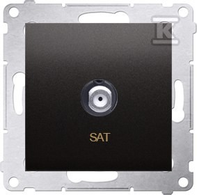 Simon 54 presa antenna singola SAT antracite DASF1.01/48 - Immagine 3