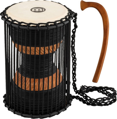 Meinl African Talking Drum with Mahogany Wood Shell and Wooden Beater - NOT MADE