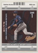 2004 Fleer Authentix Omar Vizquel #98 0k7r