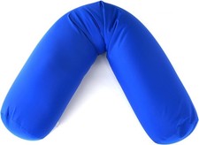 Squishy Deluxe Microbead Body Pillow with Silky Removable CoverPillow, 47 X 7