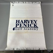 Vintage Golf Towel Harvey Penick Golf Academy White USA Made Cannon